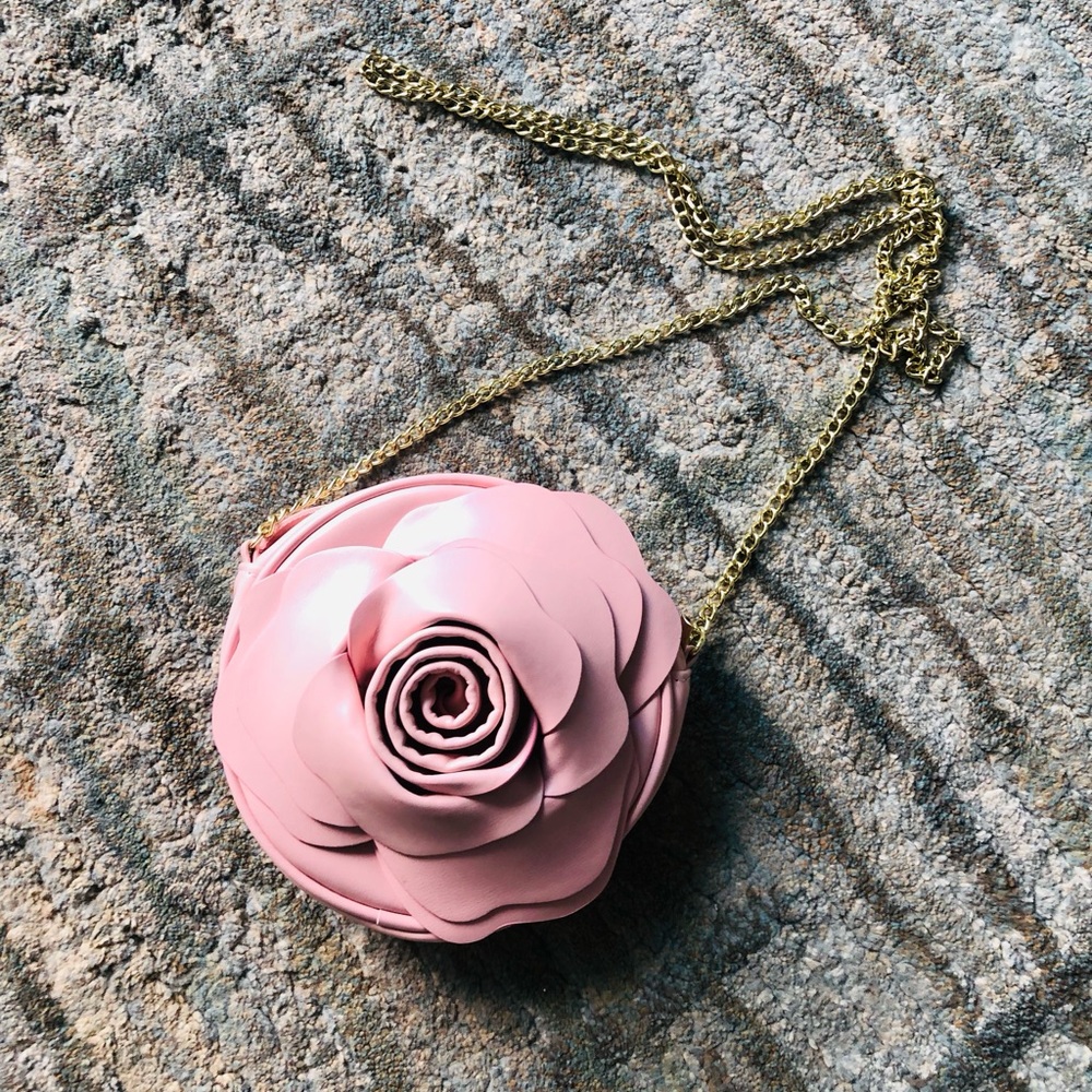 Pink Rose Crossbody Bag